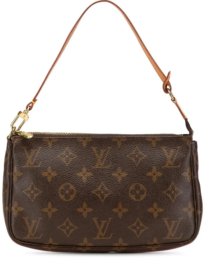 Louis Vuitton Hobo Bags Monogram Pochette Accessoires braun Braun