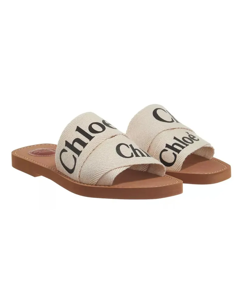 Chloé Sandalen & Sandaletten Woody Flat Mule Beige