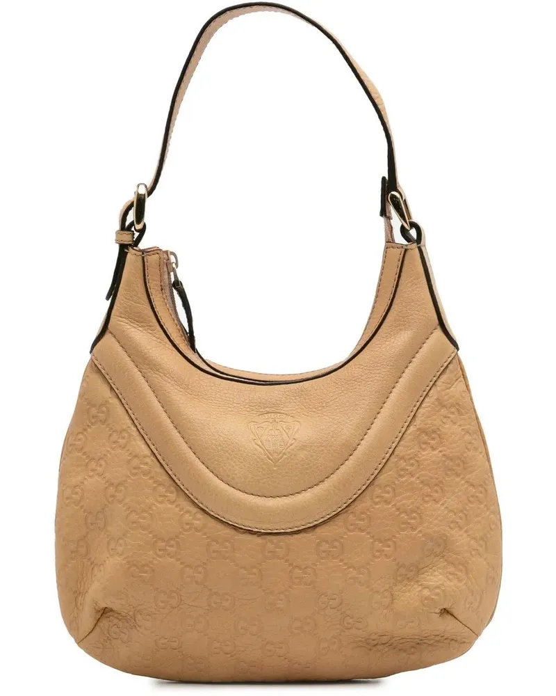 Gucci Hobo Bags Small ssima Hysteria Crest Hobo braun Braun