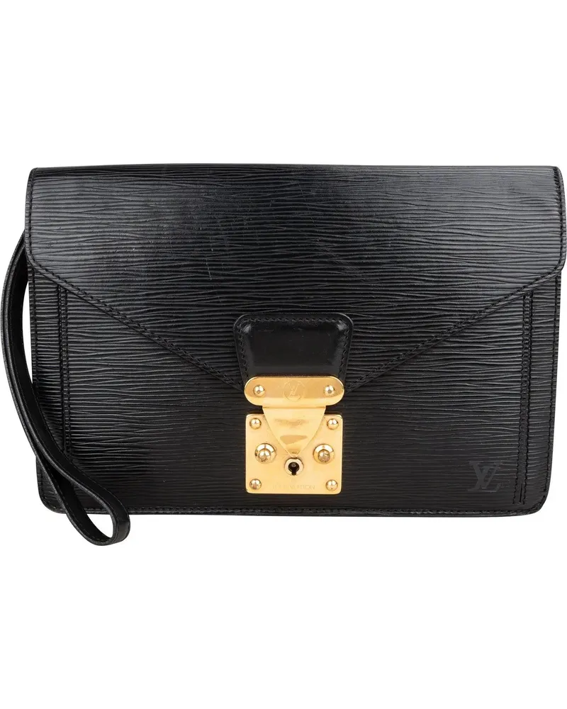 Louis Vuitton Crossbody Bags  Noir Epi Leather Dragonne Clutch schwarz Schwarz