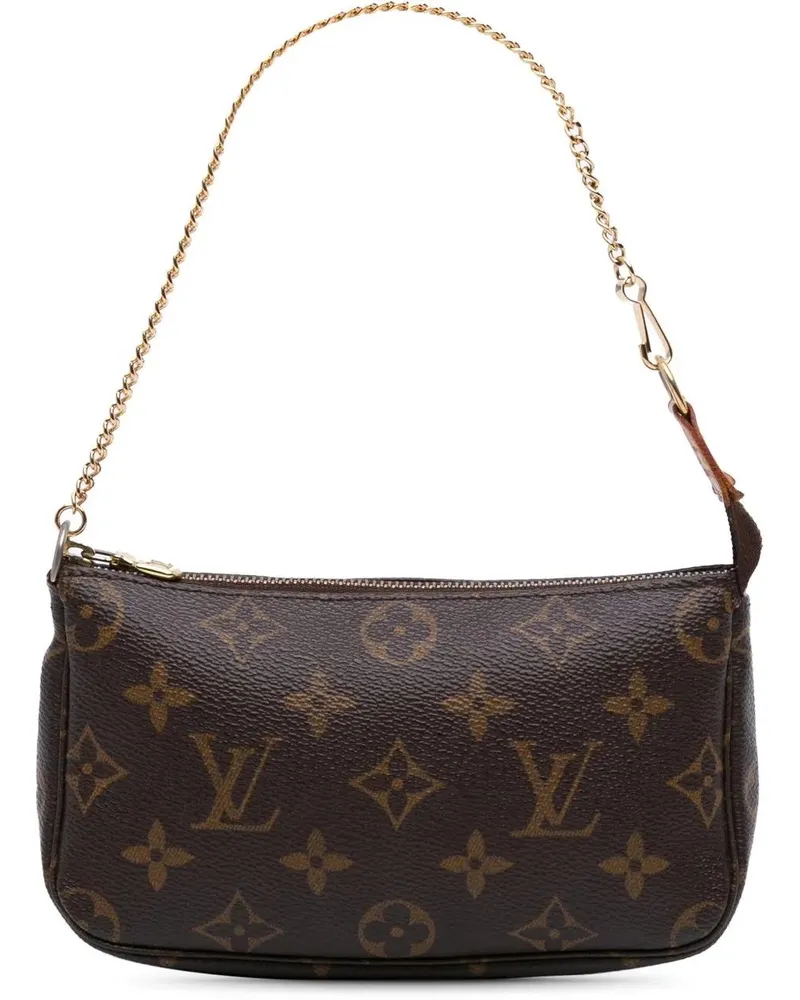 Louis Vuitton Crossbody Bags Monogram Mini Pochette Accessoires braun Braun