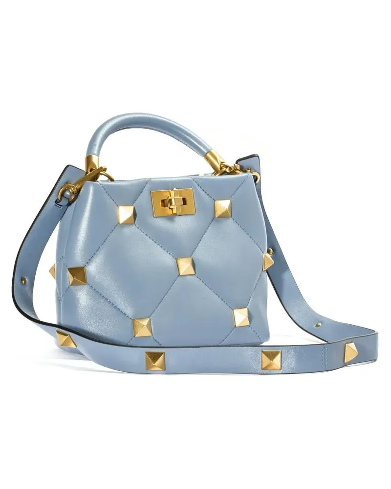 Valentino Garavani Hobo Bags Roman Stud Small Sugar Paper Handbag grau Grau