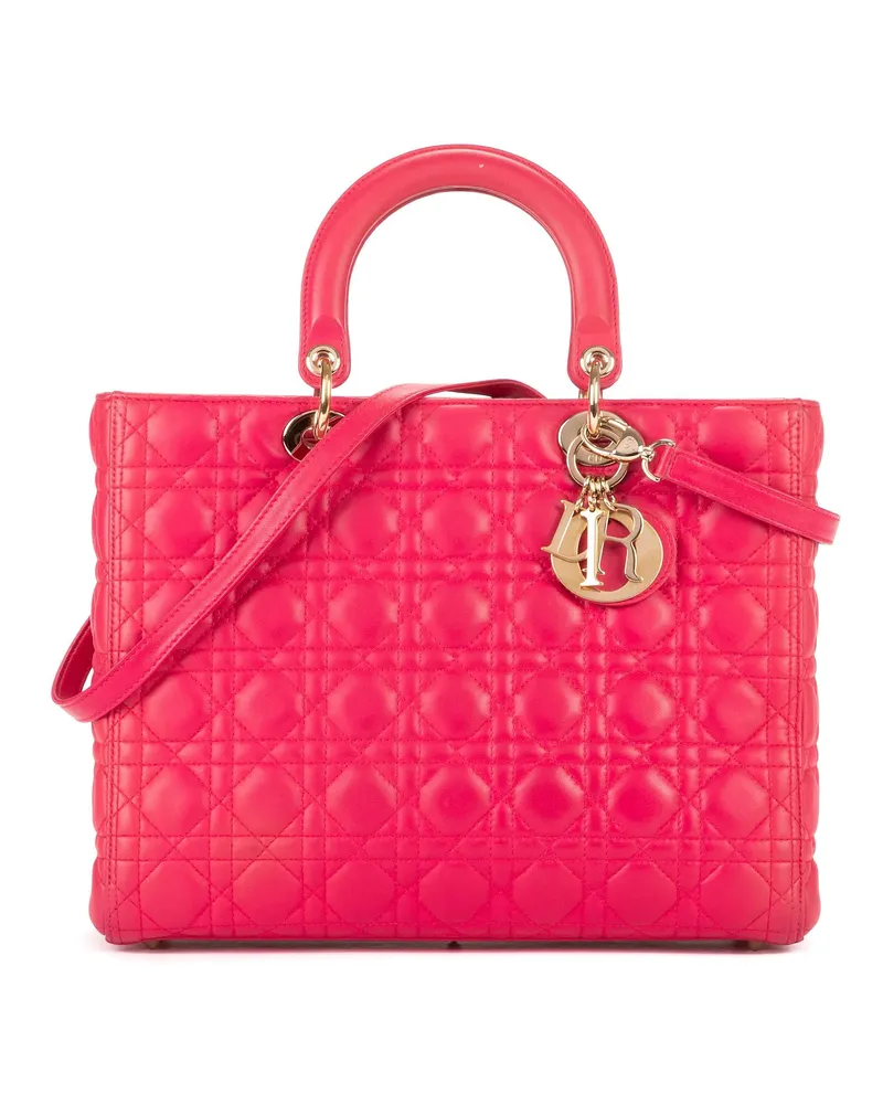 Dior Crossbody Bags Lady Dior Large pink Rosa