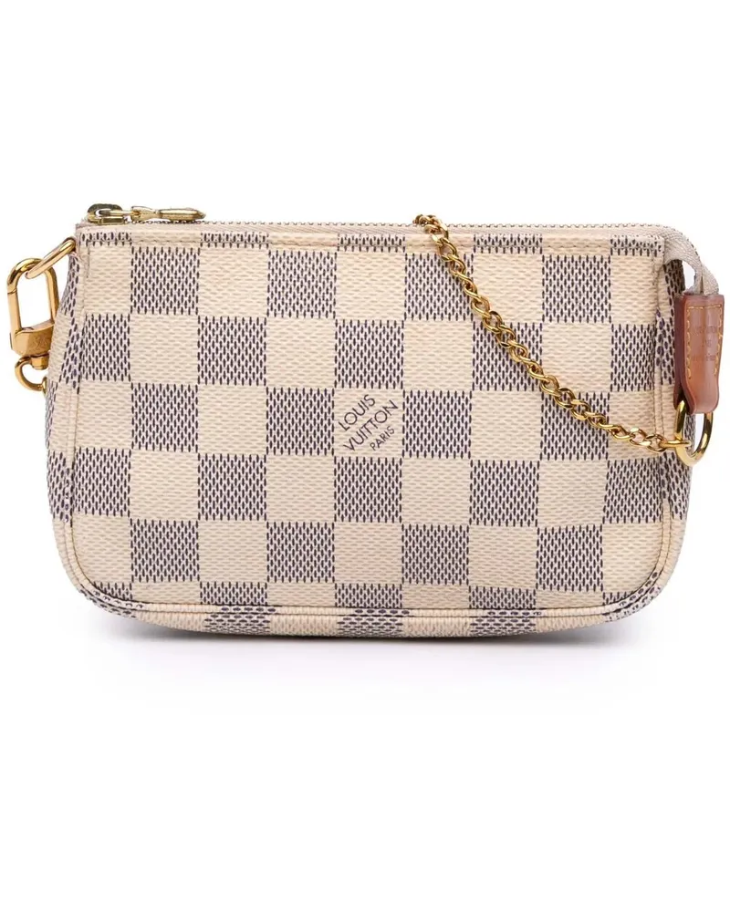 Louis Vuitton Crossbody Bags Damier Azur Mini Pochette Accessoires weiß Weiß