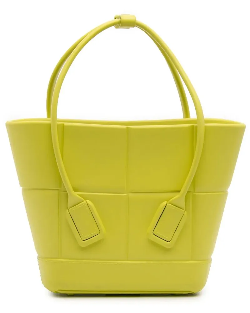 Bottega Veneta Crossbody Bags Mini Rubber Arco Shopping Bag grün Grün