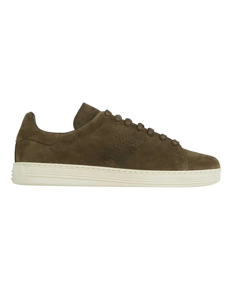 Tom Ford Low-Top Sneaker Warwick Leather Sneakers GrüN