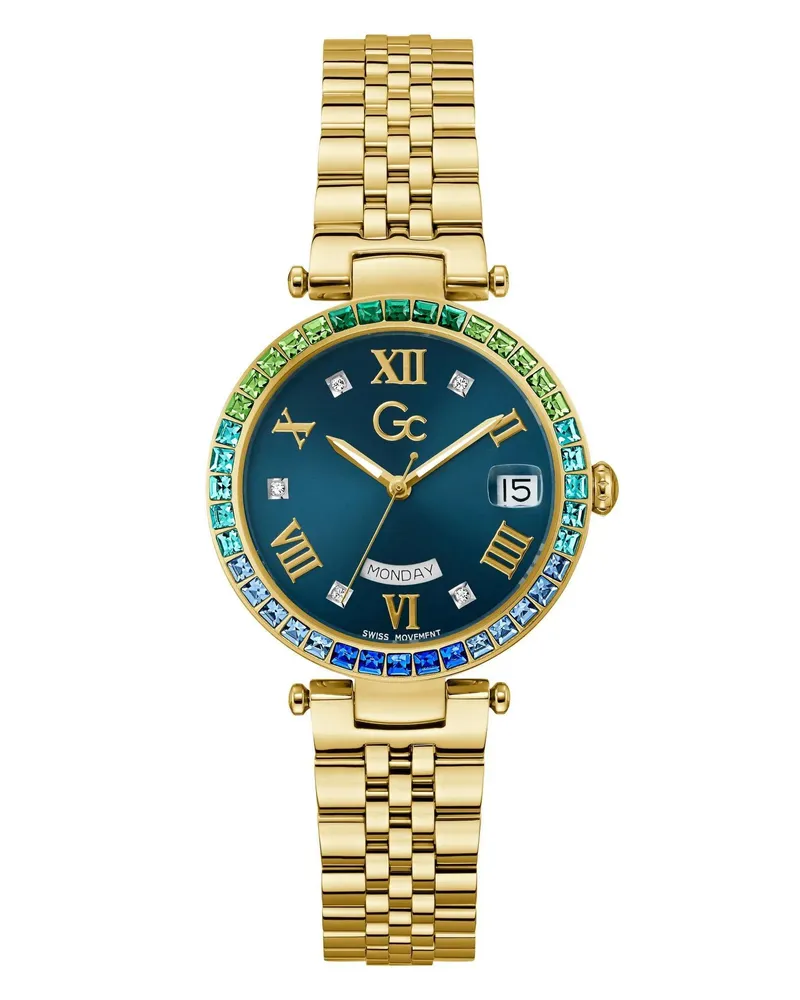 Gc Uhren Quarz-Analoguhr  Flair Crystal gold Gold