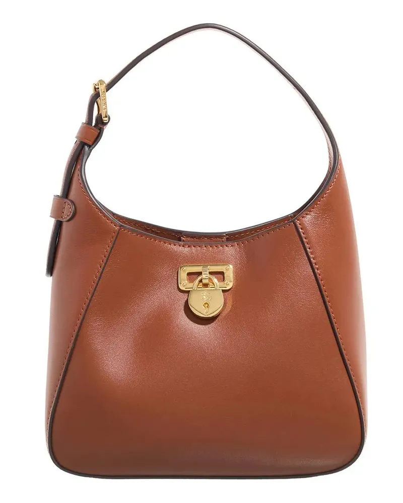 Ralph Lauren Hobo Bags Tanner Sm Sh-Shoulder Bag-Small braun Braun