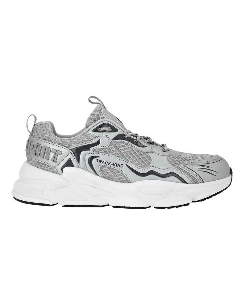 Philipp Plein Low-Top Sneaker Lo-Top Turnschuhe silberfarben Silber
