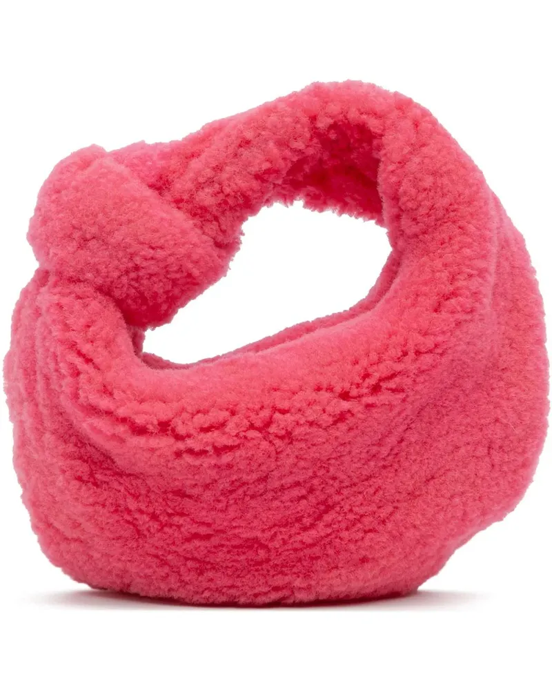 Bottega Veneta Hobo Bags Mini Shearling Jodie rosa Gold