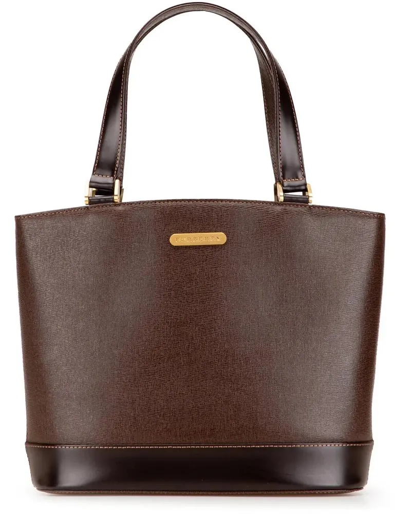 Burberry Shopper Leather Tote braun Braun