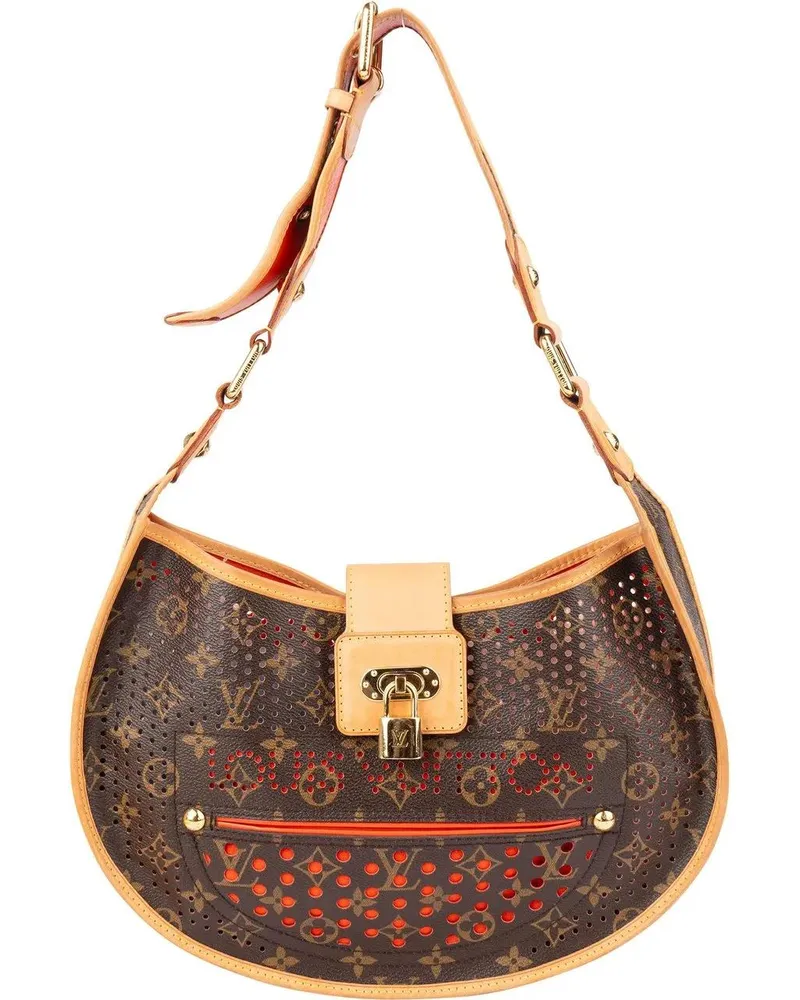 Louis Vuitton Crossbody Bags  Limited Perforated Demi Lune Shoulde braun Braun