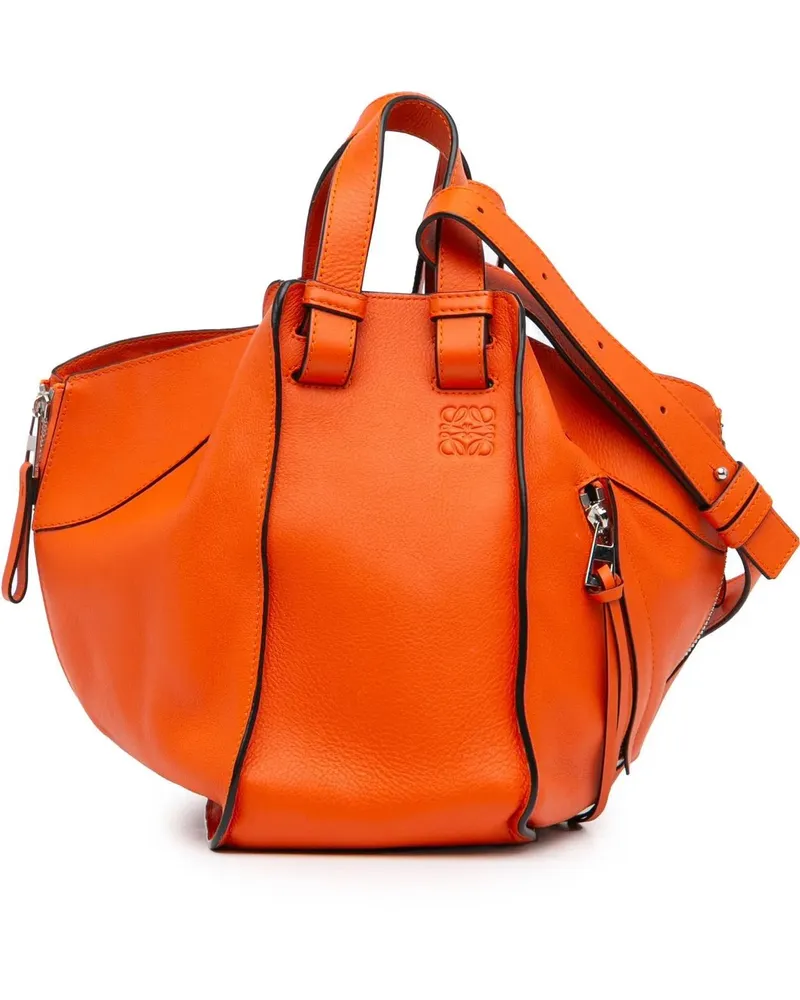 Loewe Hobo Bags 2017 Small Leather Hammock Satchel orange Orange