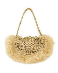 Paco Rabanne Tote Raffia Shopper Bag - Raffia - Neutral Beige