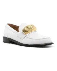 J.W.Anderson Loafers & Ballerinas White Hardware-Detail Loafers Weiß