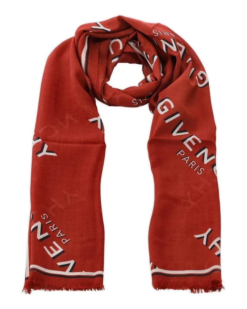 Givenchy Tücher & Schals Schal aus Wolle & Seide rot Rot