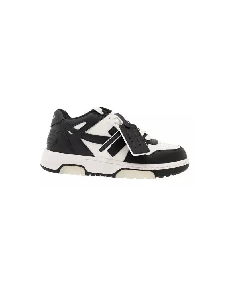 OFF-WHITE Low-Top Sneaker Out Of Office Calf Leather White Black schwarz Schwarz