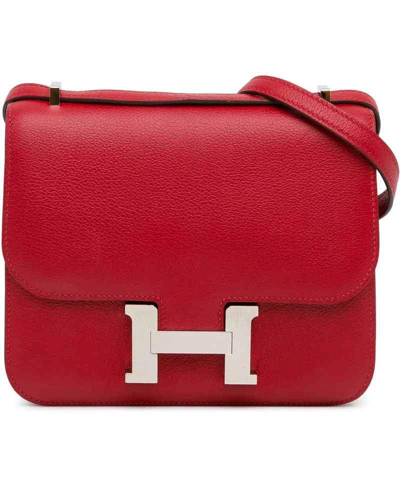 Hermès Hobo Bags Mini Evercolor Constance 18 rot Rot