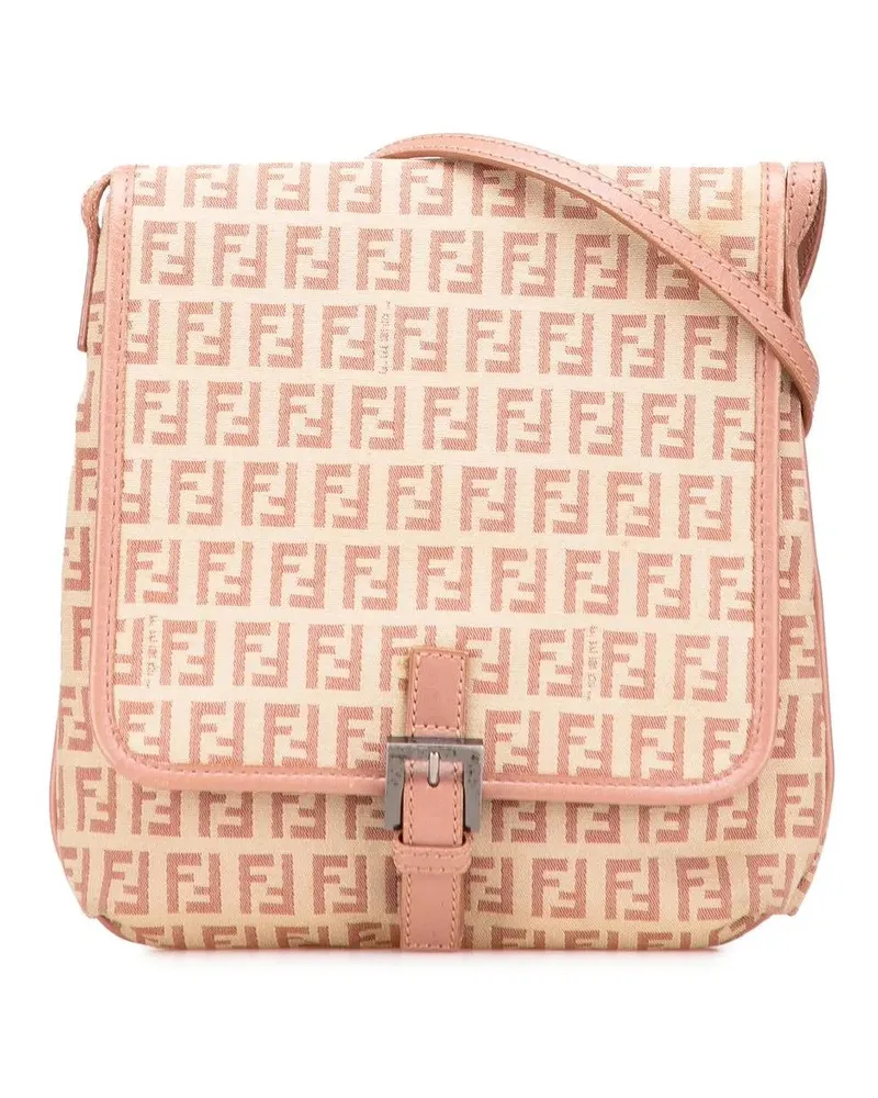 Fendi Hobo Bags Zucchino Canvas Crossbody braun Braun