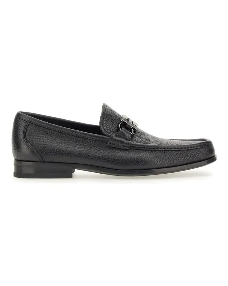 Ferragamo Loafer Ornament Gancini Moccasin schwarz Schwarz