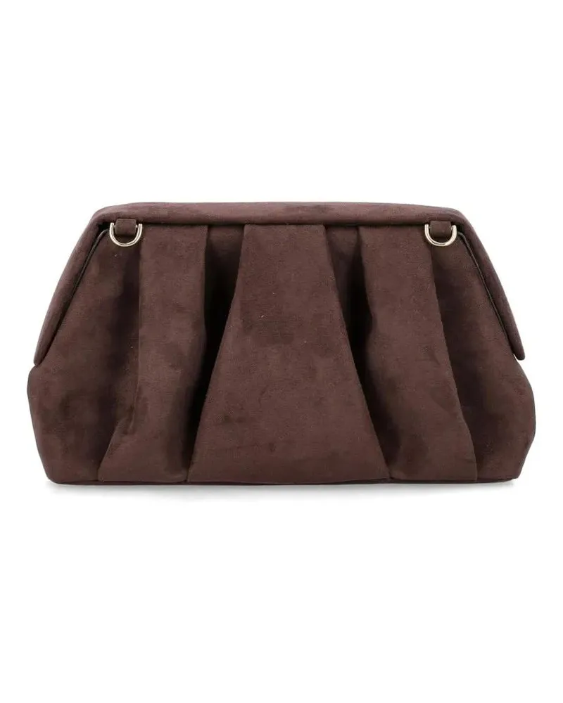 THEMOIRÈ Clutches Afrodite Clutch Eco Suede schwarz Schwarz