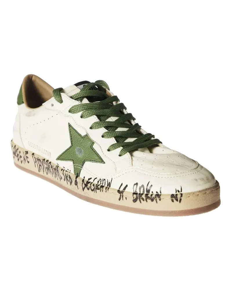 Golden Goose Low-Top Sneaker Ballstar Nappa Upper Toe Sneakers weiß Weiß