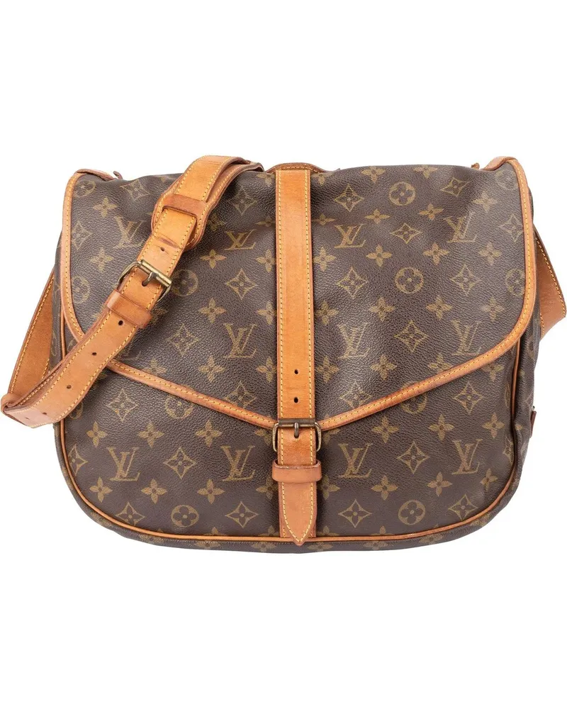 Louis Vuitton Crossbody Bags  Canvas Monogram Saumur 35 Crossbody braun Braun