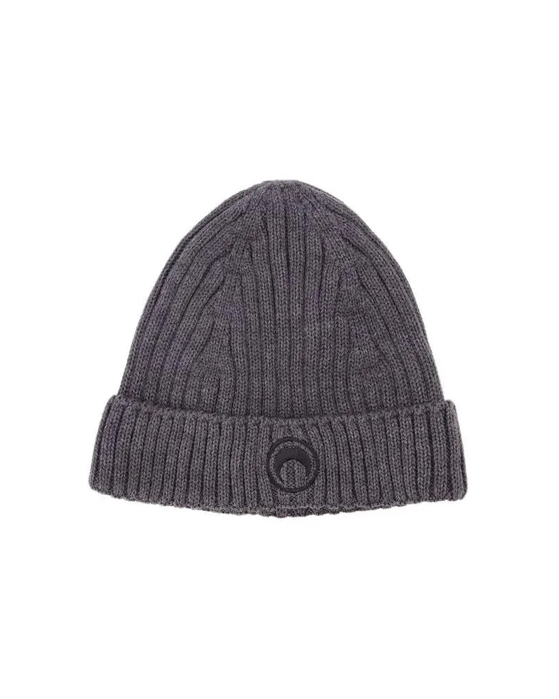 Marine Serre Caps & Mützen Beanie - Wool - Light Grey grau Grau