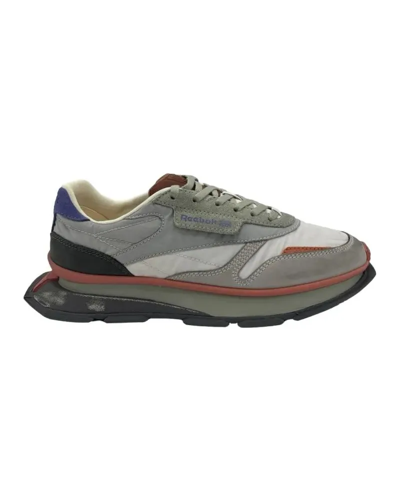 Reebok Low-Top Sneaker Classic Leather Ltd Grey/Green Sport Nylon Sneaker grau Grau