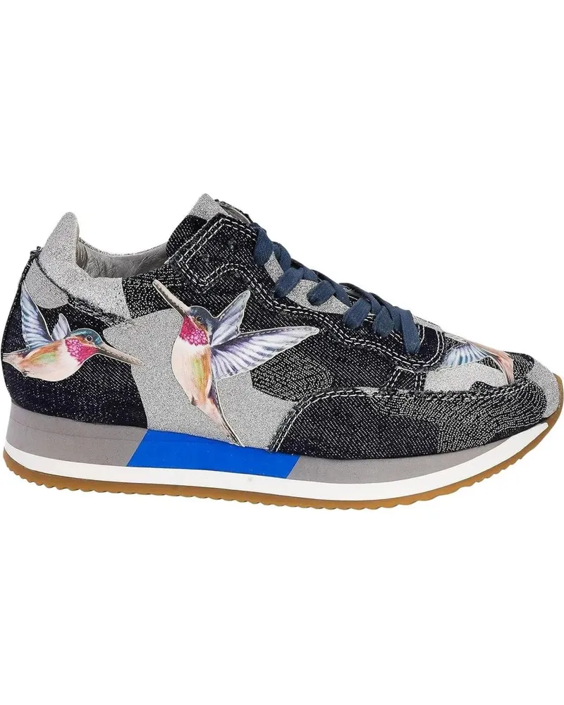Philippe Model Low-Top Sneaker Sneakers Etoile Bird Blu bunt Bunt