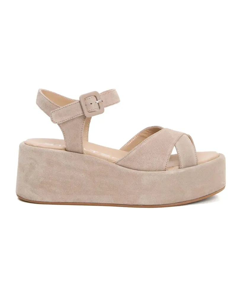 Strategia / JFK Sandalen Beige Suede Wedge Sandals beige Beige