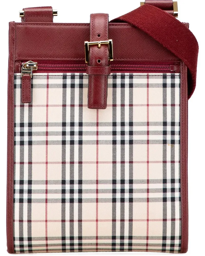 Burberry Hobo Bags House Check Canvas Crossbody braun Braun