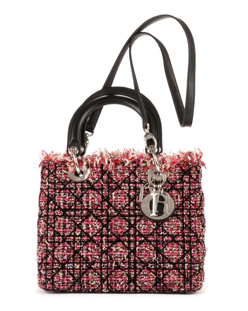 Dior Crossbody Bags Medium Lady Dior Zip Medium pink Rosa