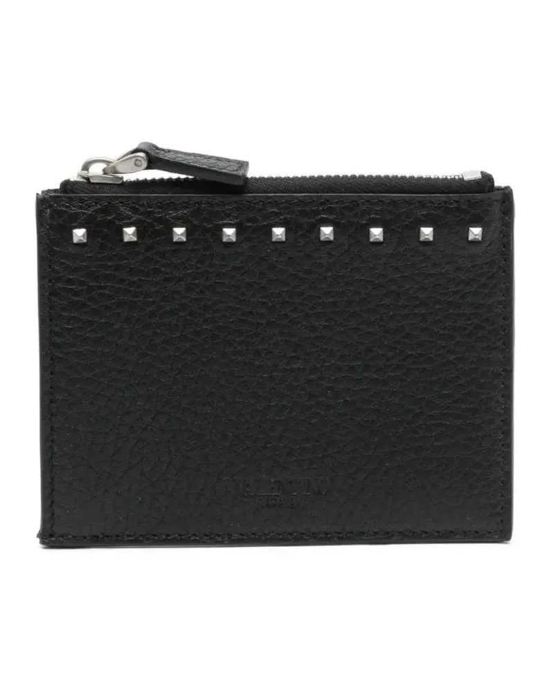 Valentino Garavani Portemonnaies Black Wallet With Rockstud Detail schwarz Schwarz