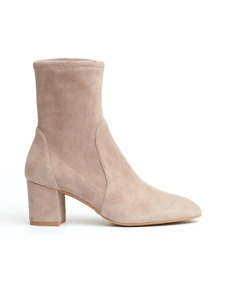 Stuart Weitzman Stiefel Beige Suede Ankle Boot 70Mm braun Braun