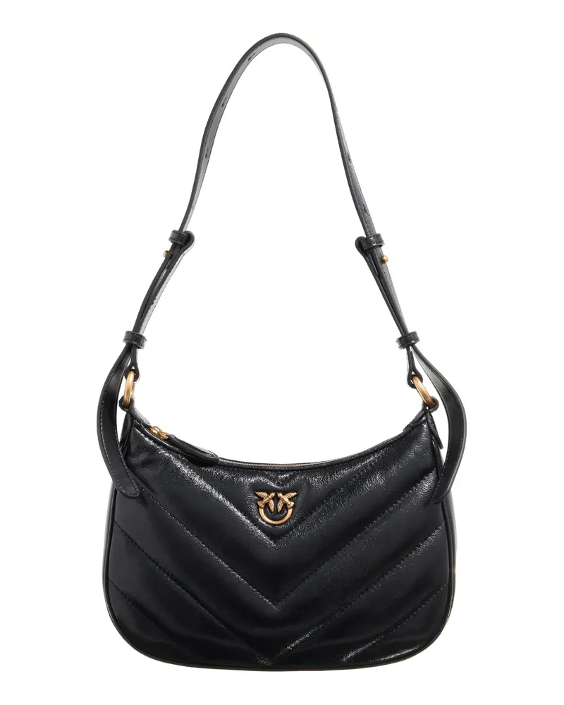 Pinko Hobo Bags Half Moon Mini Fl schwarz Schwarz