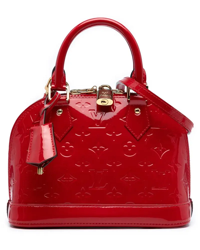 Louis Vuitton Hobo Bags Monogram Vernis Alma BB rot Rot