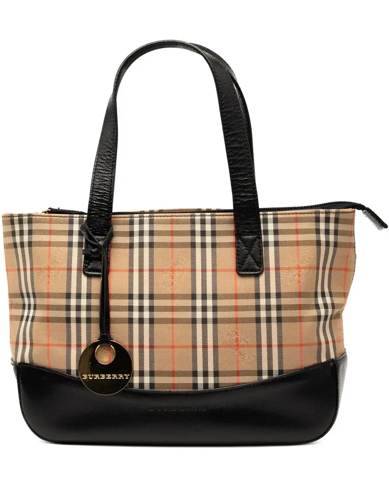 Burberry Shopper Haymarket Check Canvas Tote braun Braun