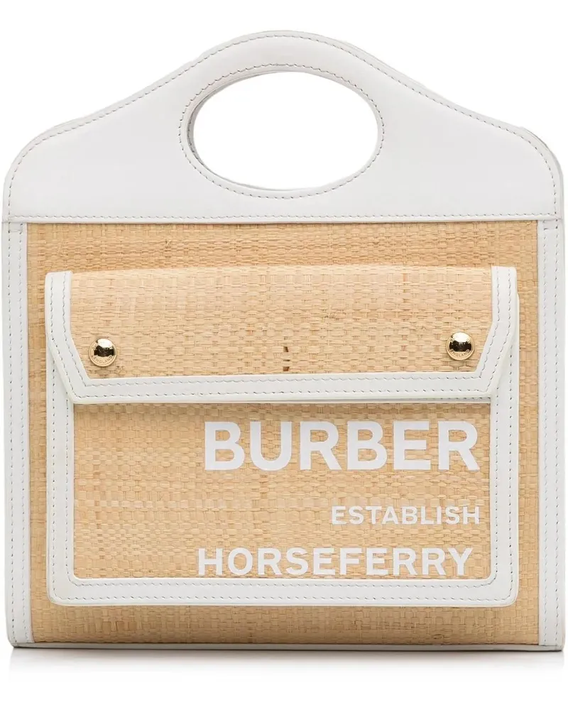 Burberry Hobo Bags 2018-2022 Pocket Raffia Satchel braun Braun