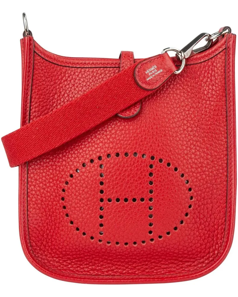 Hermès Crossbody Bags Hermes Rouge Taurillon Clemence Evelyne 16 Crossbo rot Rot