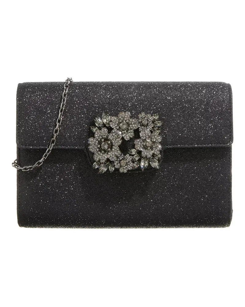 Roger Vivier Clutches RV Bouquet Mini Pouch Schwarz