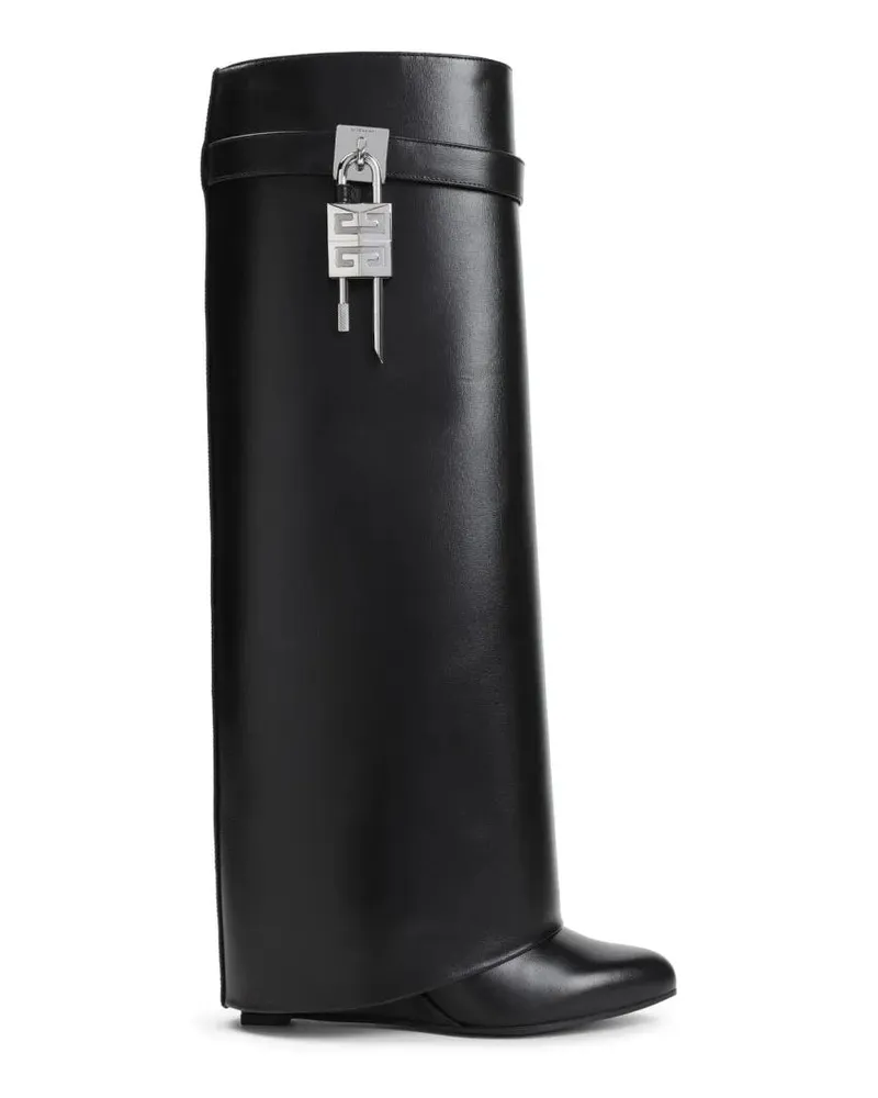 Givenchy Stiefel Black Leather Ankle Boots schwarz Schwarz