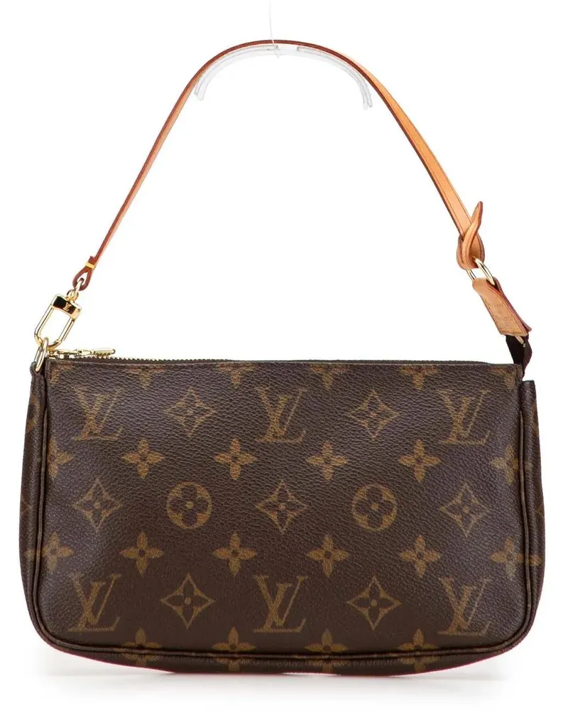 Louis Vuitton Hobo Bags Monogram Pochette Accessoires braun Braun