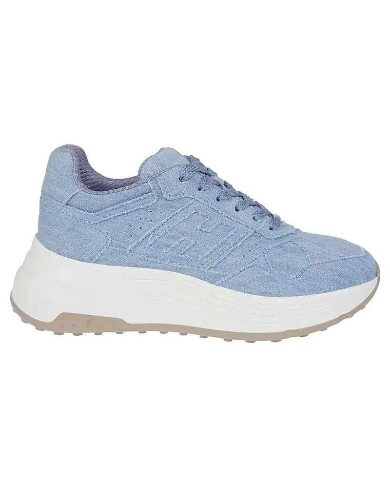 Hogan Low-Top Sneaker H669 Textured Cotton Sneakers With Sole blau Blau