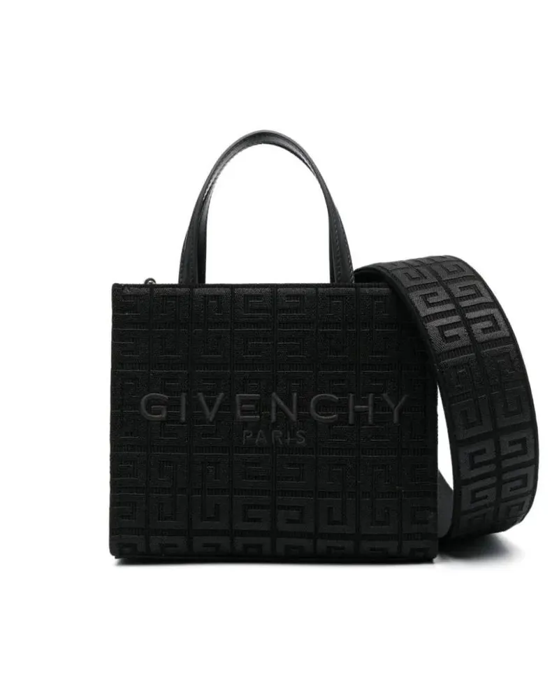 Givenchy Shopper & Totes Black Canvas Tote Bag With Signature 4G Embroidery schwarz Schwarz