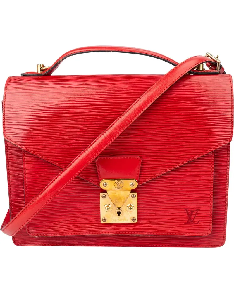 Louis Vuitton Crossbody Bags  Rouge Epi Leather Monceau Handbag rot Rot