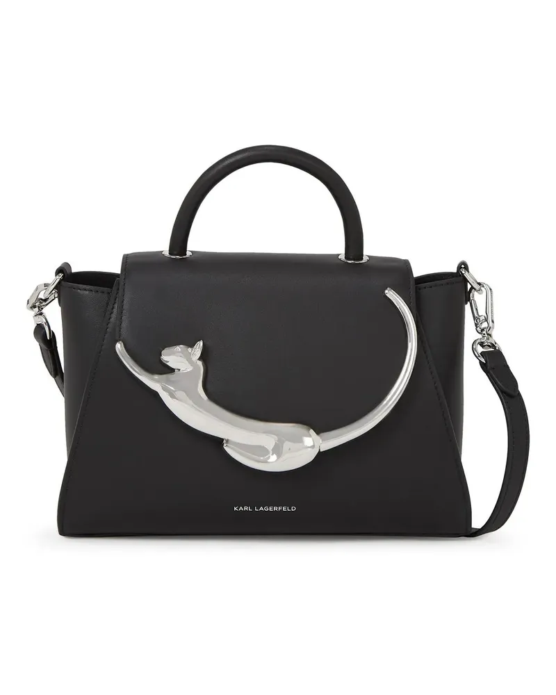 Karl Lagerfeld Crossbody Bags Choupette Handtasche mit Trageriff oben schwarz Schwarz