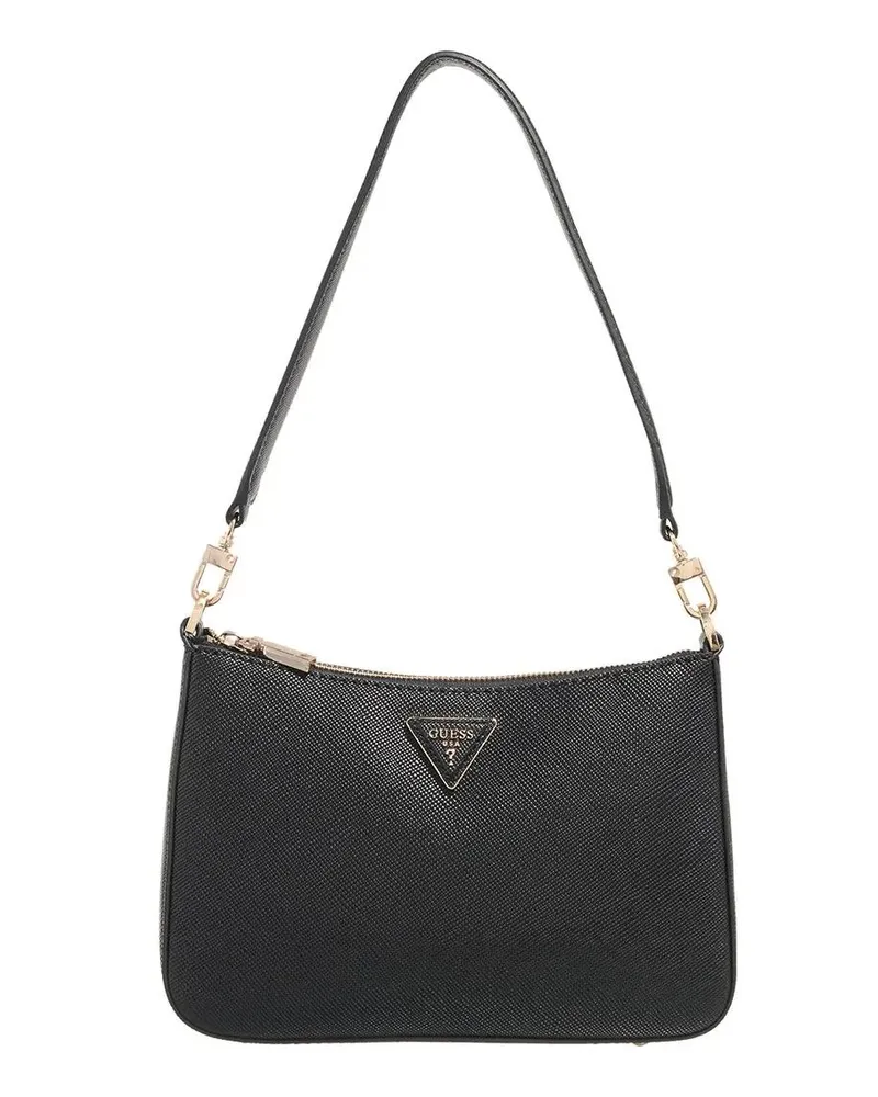 Guess Pochettes Eco Jazlynn Top Zip Shldr Bag schwarz Schwarz