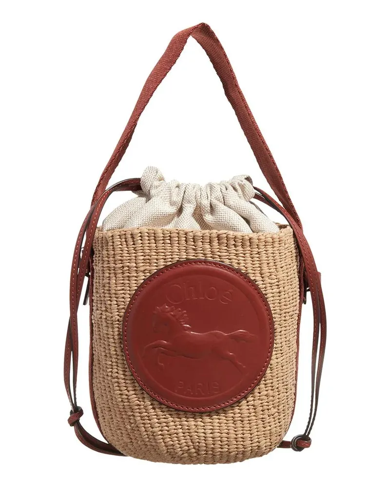 Chloé Hobo Bags Horse Medal Basket beige Beige