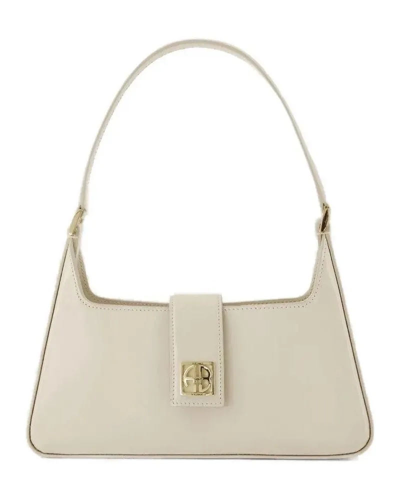 Anine Bing Hobo Bags Lou Shoulder Bag - Leather - White gelb Gelb
